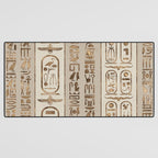 Egyptian hieroglyphs Pastel Gold Desk Mat Gallery Image 3
