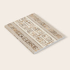 Egyptian hieroglyphs Pastel Gold Notebook Gallery Image 2