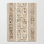 Egyptian hieroglyphs Pastel Gold Notebook Gallery Image 4