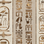 Egyptian hieroglyphs Pastel Gold Coffee Mug Gallery Image 2