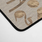 Egyptian hieroglyphs Pastel Gold Desk Mat Gallery Image 4