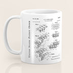 Legos Patent - Legos Brick Art - Blueprint Coffee Mug Gallery Image 3