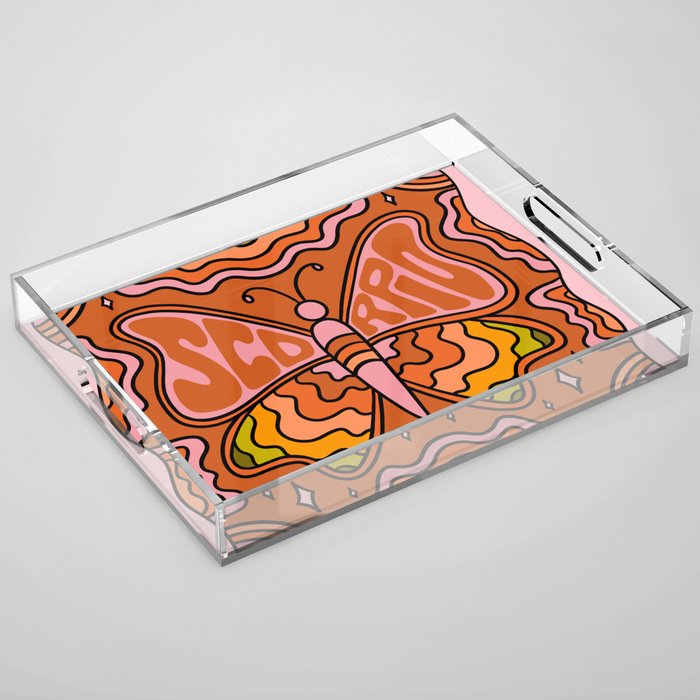 Scorpio Butterfly Acrylic Tray Gallery Image 1