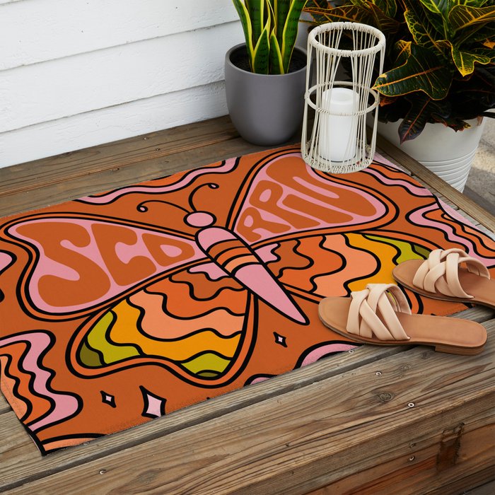 Scorpio Butterfly Outdoor Rug Gallery Image 2