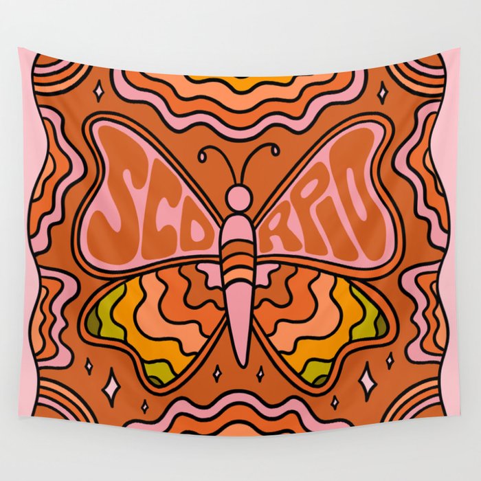 Scorpio Butterfly Wall Tapestry Gallery Image 1