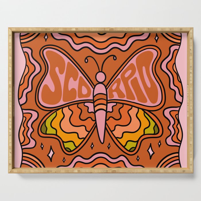 Scorpio Butterfly Serving Tray Gallery Image 1
