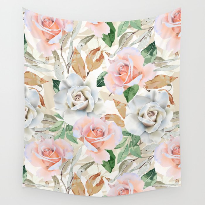 Nice flowered lush garden 4 Wall Tapestry Gallery Image 4