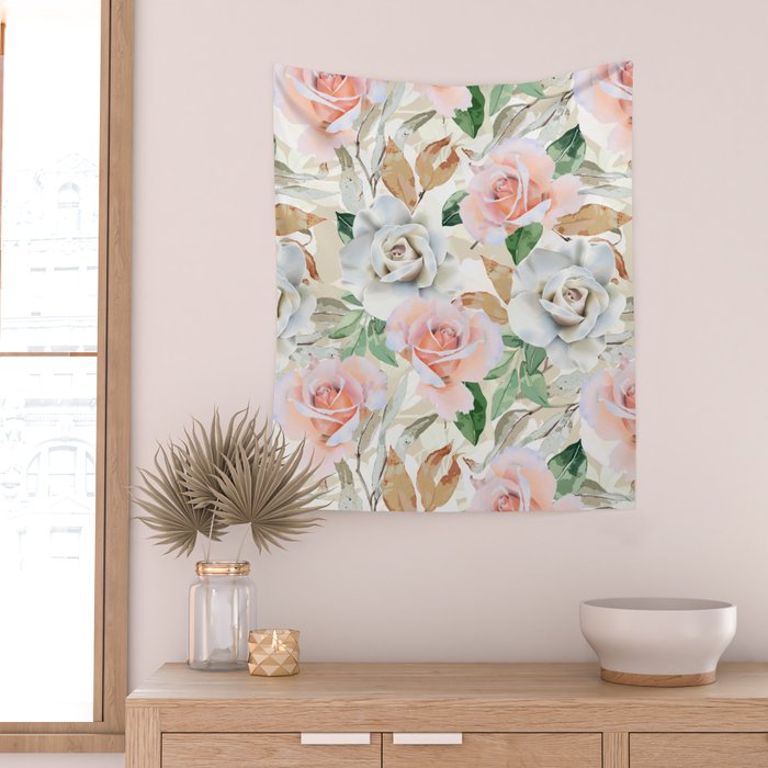 Nice flowered lush garden 4 Wall Tapestry Gallery Image 2