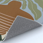 Retro clay and flower Rug Gallery Image 4