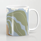 Retro clay and flower Coffee Mug Gallery Image 1