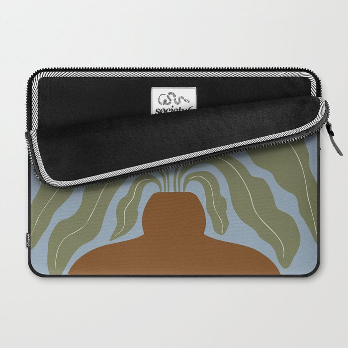 Retro clay and flower Laptop Sleeve Gallery Image 2