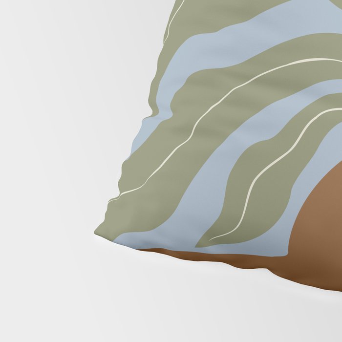 Retro clay and flower Pillow Sham Gallery Image 4
