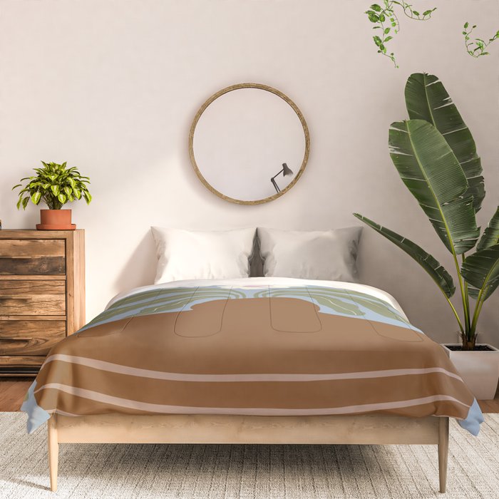 Retro clay and flower Comforter Gallery Image 3
