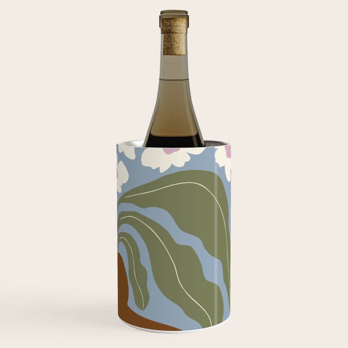 Retro clay and flower Wine Chiller Gallery Image 3