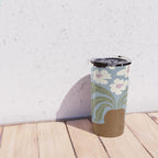 Retro clay and flower Travel Mug Gallery Image 4