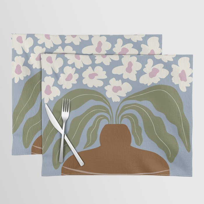 Retro clay and flower Placemat Gallery Image 1