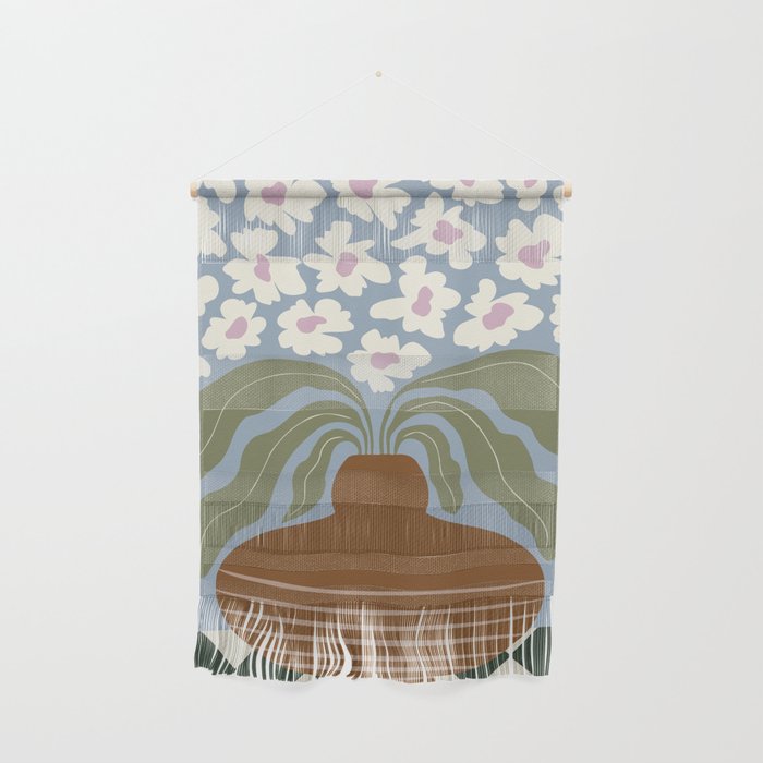 Retro clay and flower Wall Hanging Gallery Image 1