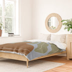 Retro clay and flower Duvet Cover Gallery Image 2