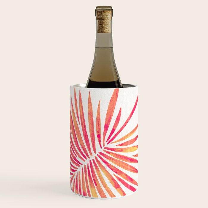 Tropical Fan Palm - Pink Palette Wine Chiller Gallery Image 2