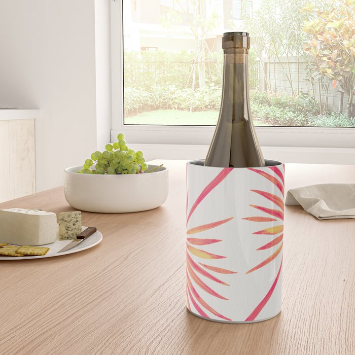 Tropical Fan Palm - Pink Palette Wine Chiller Gallery Image 4