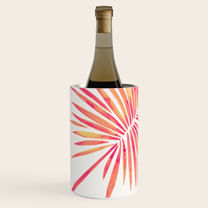 Tropical Fan Palm - Pink Palette Wine Chiller Gallery Image 3