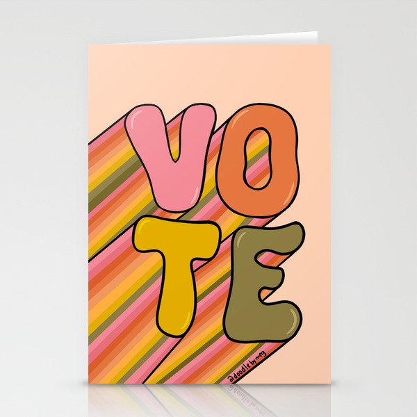 Vote Stationery Card Gallery Image 1