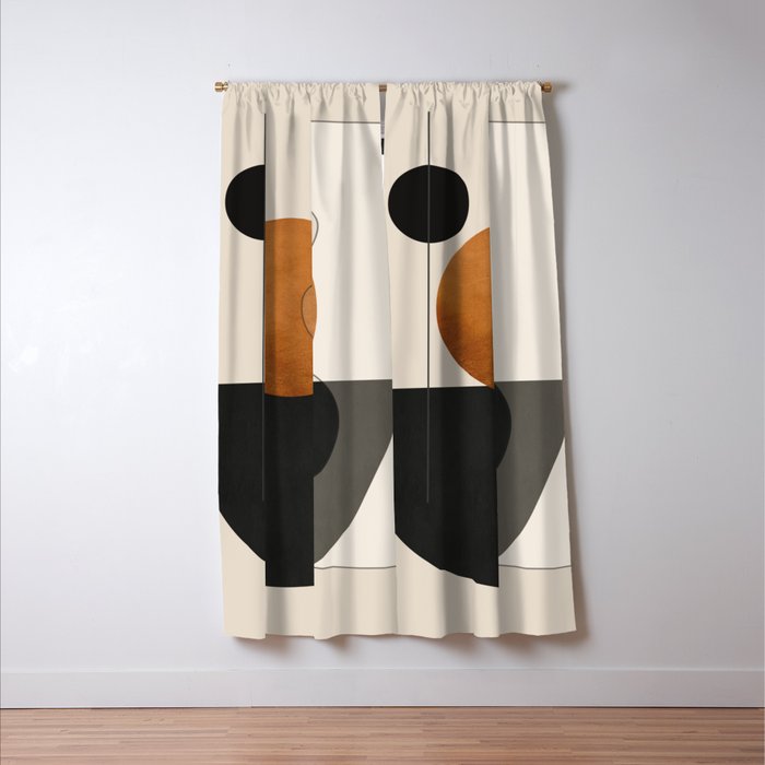 Abstract Minimal Shapes 135 Window Curtain Gallery Image 3