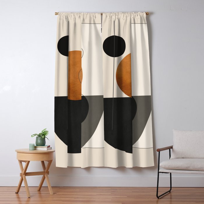 Abstract Minimal Shapes 135 Window Curtain Gallery Image 1