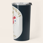Cherry Mimosa Cocktail Zodiac Sign Travel Mug Gallery Image 2