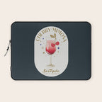 Cherry Mimosa Cocktail Zodiac Sign Laptop Sleeve Gallery Image 1