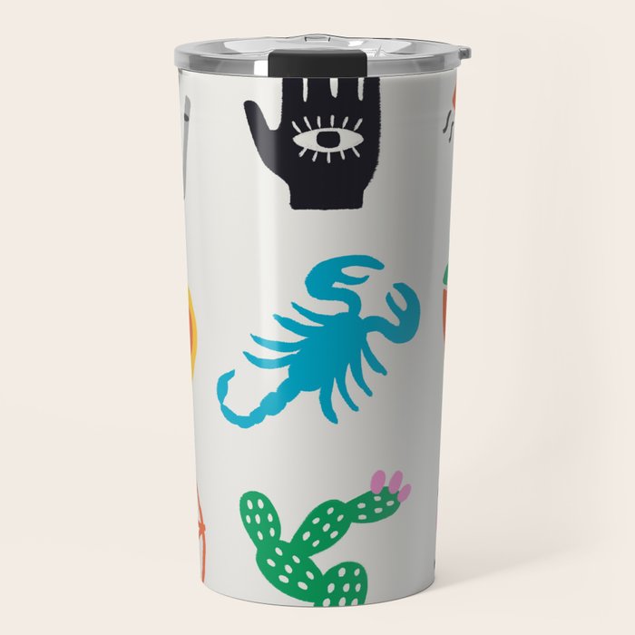 Scorpio Emoji Travel Mug Gallery Image 1