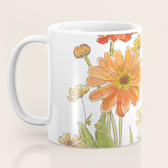 Summertime Flowers Coffee Mug Gallery Image 3