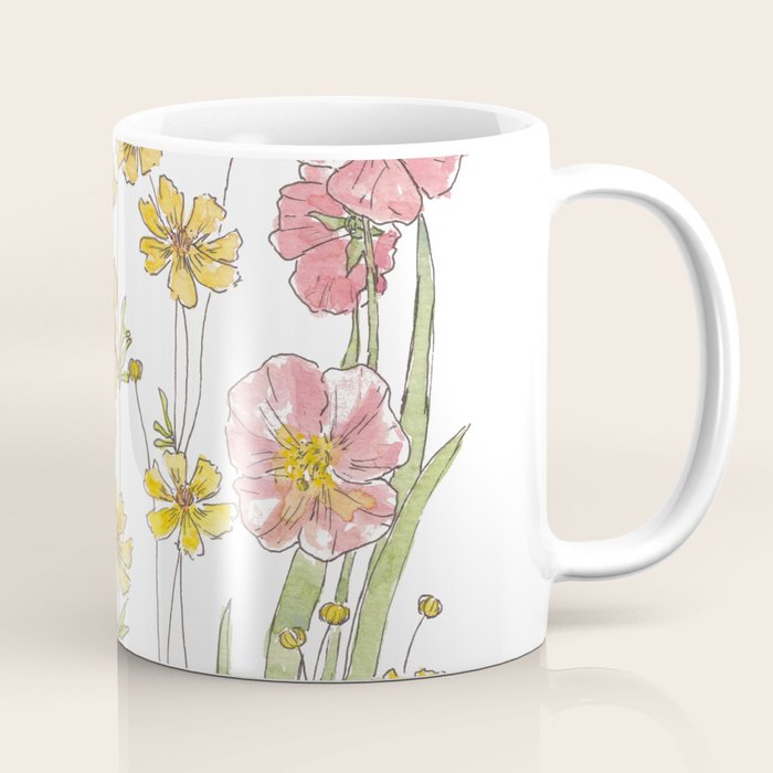 Summertime Flowers Coffee Mug Gallery Image 1