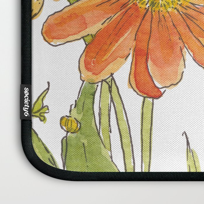 Summertime Flowers Laptop Sleeve Gallery Image 3