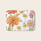 Summertime Flowers Bath Mat Gallery Image 1