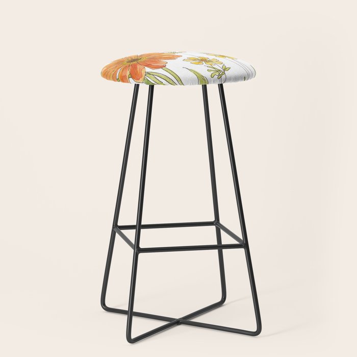 Summertime Flowers Stool Gallery Image 1