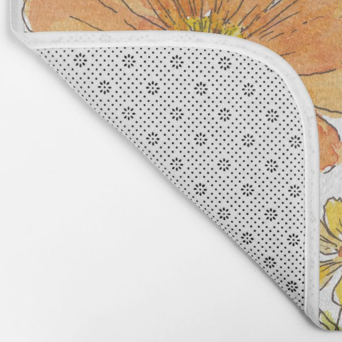 Summertime Flowers Bath Mat Gallery Image 2