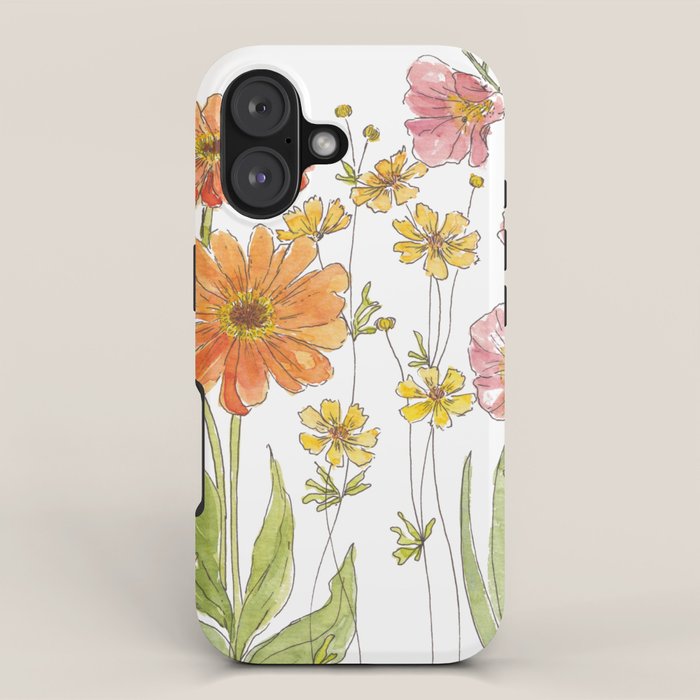 Summertime Flowers iPhone Case Gallery Image 1