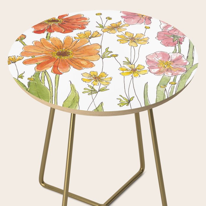 Summertime Flowers Side Table Gallery Image 2