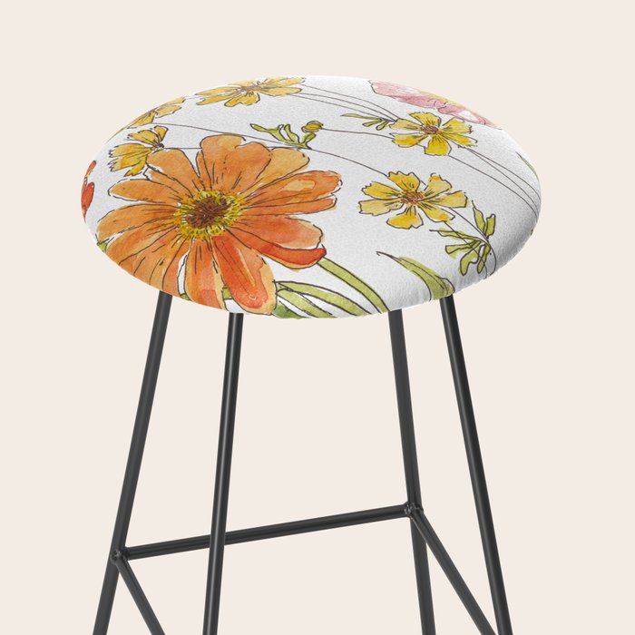 Summertime Flowers Stool Gallery Image 2