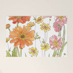 Summertime Flowers Welcome Mat Gallery Image 1