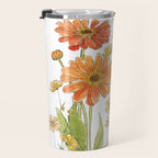 Summertime Flowers Travel Mug Gallery Image 3
