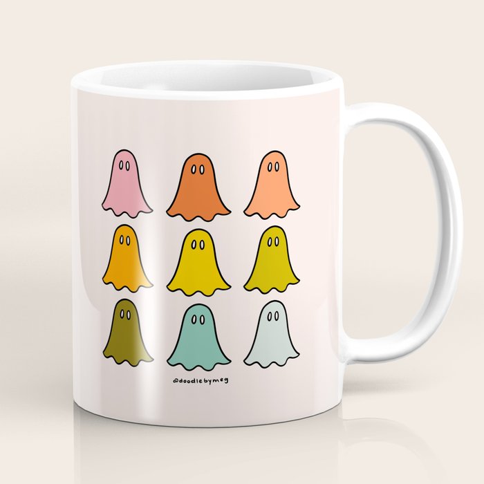 Rainbow Ghosts Coffee Mug Gallery Image 1