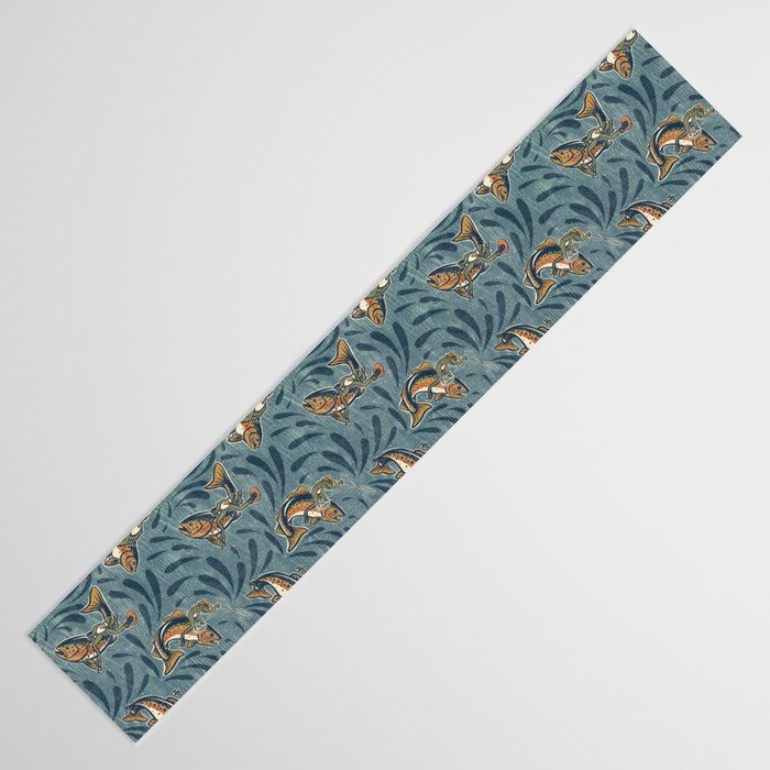Rodeo Frogs - Blue Table Runner Gallery Image 3