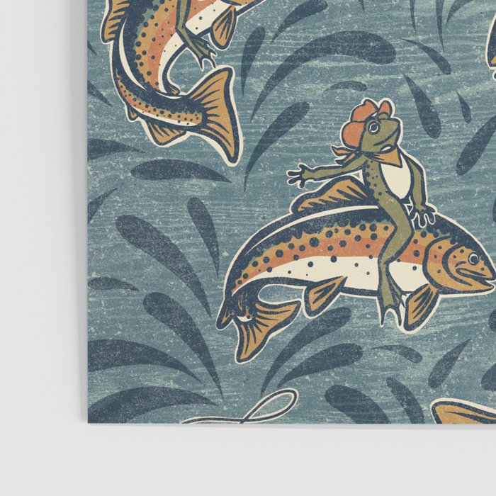 Rodeo Frogs - Blue Poster Gallery Image 3
