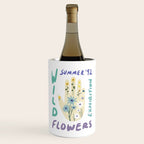 90s Wild Flowers Exhibition Poster Wine Chiller Gallery Image 1