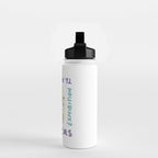 90s Wild Flowers Exhibition Poster Water Bottle Gallery Image 2