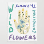90s Wild Flowers Exhibition Poster Poster Gallery Image 4