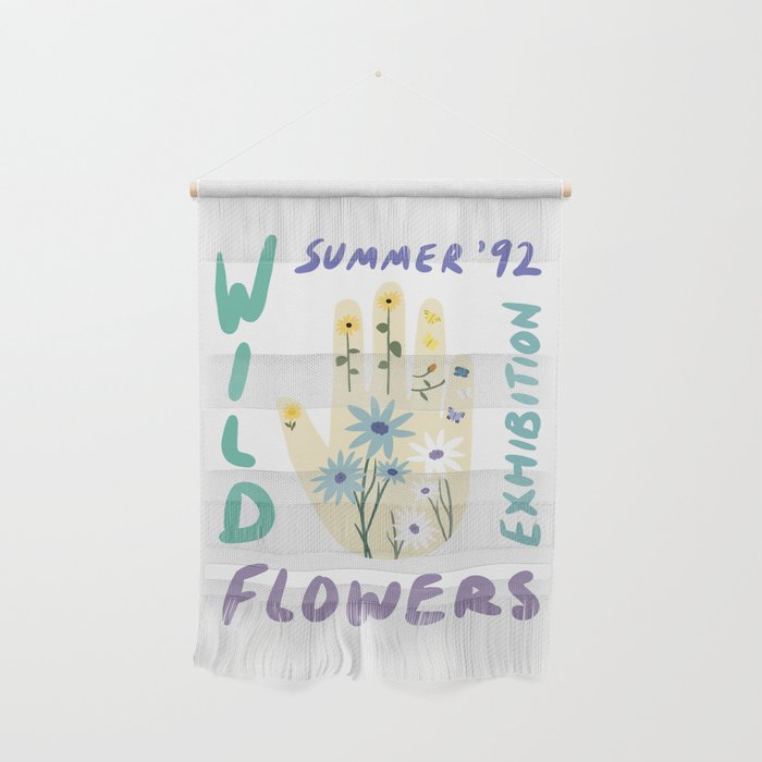 90s Wild Flowers Exhibition Poster Wall Hanging Gallery Image 1