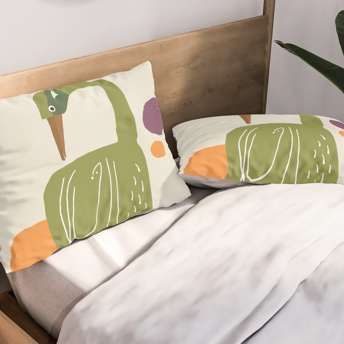Quirky Brolga Pillow Sham Gallery Image 2